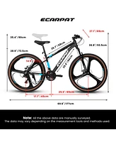27 inch wheel mountain bike, 21-speed disc brake trigger transmission, aluminum frame unisex mountain bike