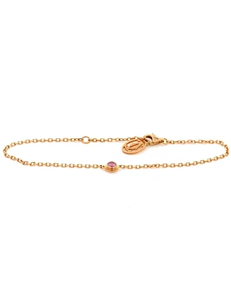 Pre-Owned Cartier D'Amour Bracelet 18K Rose Gold with Pink Sapphire
