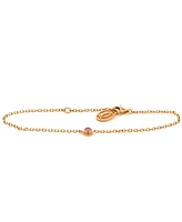 Pre-Owned Cartier D'Amour Bracelet 18K Rose Gold with Pink Sapphire
