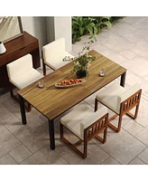 Patio Dining Table and Chairs Set of 5