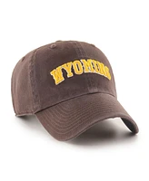 '47 Brand Men's Brown Wyoming Cowboys Script Clean Up Adjustable Hat