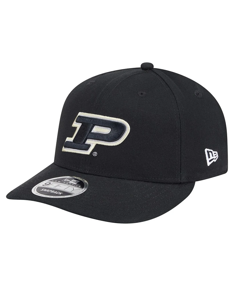 New Era Men's Black Purdue Boilermakers Low Profile 9FIFTY Snapback Hat