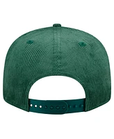 New Era Men's Hunter Green Milwaukee Bucks Throwback Display Corduroy 9FIFTY Snapback Hat