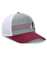 Fanatics Men's Heather Gray/Garnet Florida State Seminoles Profile Trucker Adjustable Hat