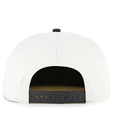 '47 Brand Men's White/Black Texas Rangers Foundation Captain Snapback Hat