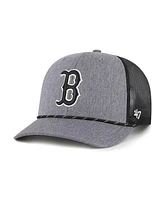 '47 Brand Men's Charcoal Boston Red Sox Carbon Rope Trucker Adjustable Hat