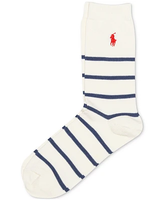 Polo Ralph Lauren Women's St. James Stripe Crew Sock 79405