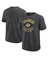 Logo Athletic Men's Heather Charcoal Los Angeles Lakers Success T-Shirt