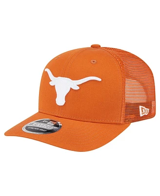 New Era Men's Texas Orange Texas Longhorns Primary 9SEVENTY Trucker Stretch-Snap Hat