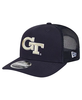 New Era Men's Navy Georgia Tech Yellow Jackets Primary 9SEVENTY Trucker Stretch-Snap Hat