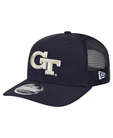 New Era Men's Navy Georgia Tech Yellow Jackets Primary 9SEVENTY Trucker Stretch-Snap Hat