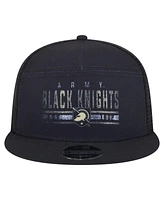 New Era Men's Black Army Black Knights Split Panel 9FIFTY Snapback Trucker Hat