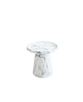 mitation marbed metal end table set