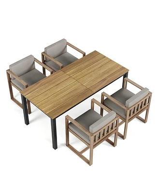 Patio Dining Table and Chairs Set of 5