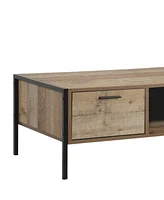 Gold Sparrow 49.5" Wood Lowen 4-Drawer Coffee Table, Created for Macy's