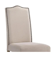 Linen Upholstered Parsons Chair for Comfortable Dining Room Seating