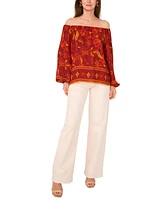 Vince Camuto Women's Off-The-Shoulder Long-Sleeve Blouse