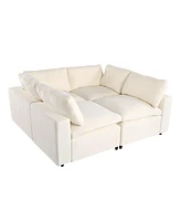 Modular Sofa w/Storage, Usb, Wireless Charger, Bluetooth Speaker