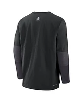 Nike Men's Black Baltimore Orioles Authentic Collection City Connect Lightweight Player Tri-Blend Performance Long Sleeve T-Shirt