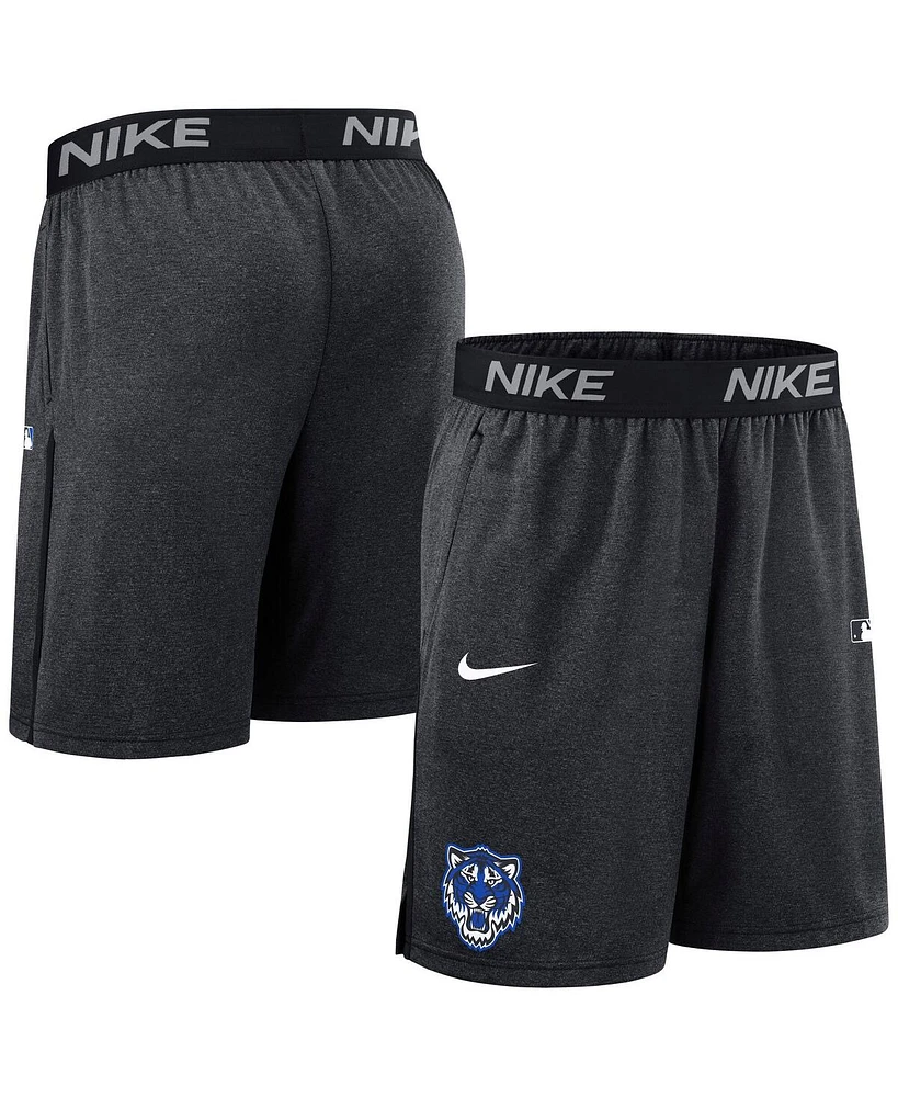 Nike Men's Black Detroit Tigers Authentic Collection City Connect Performance Knit Shorts