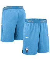 Nike Men's Light Blue Milwaukee Brewers Authentic Collection City Connect Performance Knit Shorts