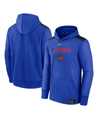 Nike Men's Royal Toronto Blue Jays Authentic Collection City Connect Therma Pullover Hoodie