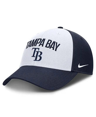 Nike Men's White/Navy Tampa Bay Rays Club Performance Adjustable Hat