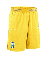Nike Men's Gold Boston Red Sox Authentic Collection City Connect Performance Knit Shorts
