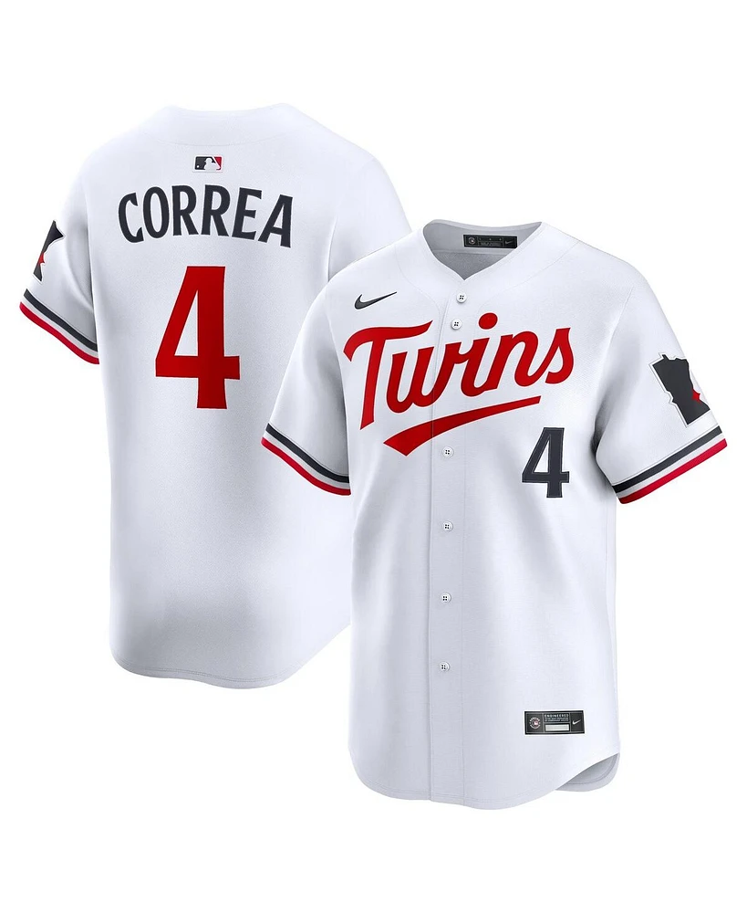 Nike Men's Carlos Correa White Minnesota Twins Home Limited Player Jersey