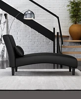 Gold Sparrow 23.5" Polyester Newport Channel Tufted Chaise Lounge, Created for Macy's