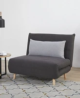 Gold Sparrow 40" Polyester Mia Convertible Chair Bed, Created for Macy's