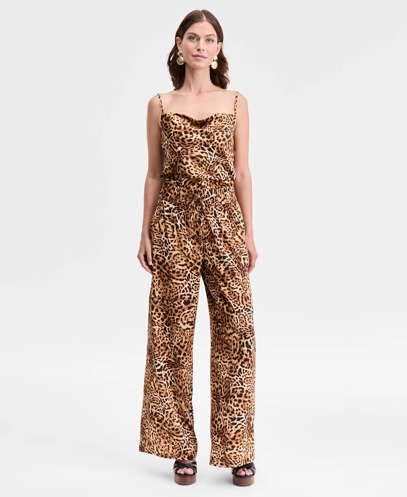 I.n.c. International Concepts Women's Cheetah-Print Wide-Leg Pants, Exclusively at Macy's