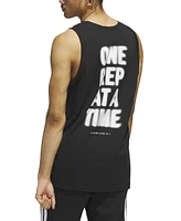 adidas Men's One Rep At A Time Regular-Fit Graphic Tank