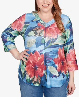 Alfred Dunner Plus Floral Top
