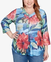 Alfred Dunner Plus Floral Top