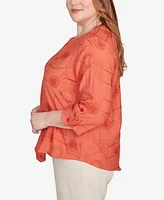 Alfred Dunner Plus Geometric Top