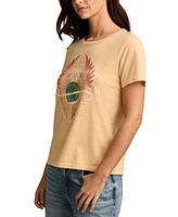 Lucky Brand Women's Cotton Journey Wings Graphic T-Shirt