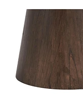 47" Round Brown Dining Table - Modern Style