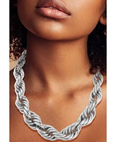 Rachel Zoe Gold Plated Chunky Graduated Rope Necklace