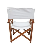 Folding Chair Wooden Director Chair Canvas Folding Chair Folding Chair 2 Pieces/Set