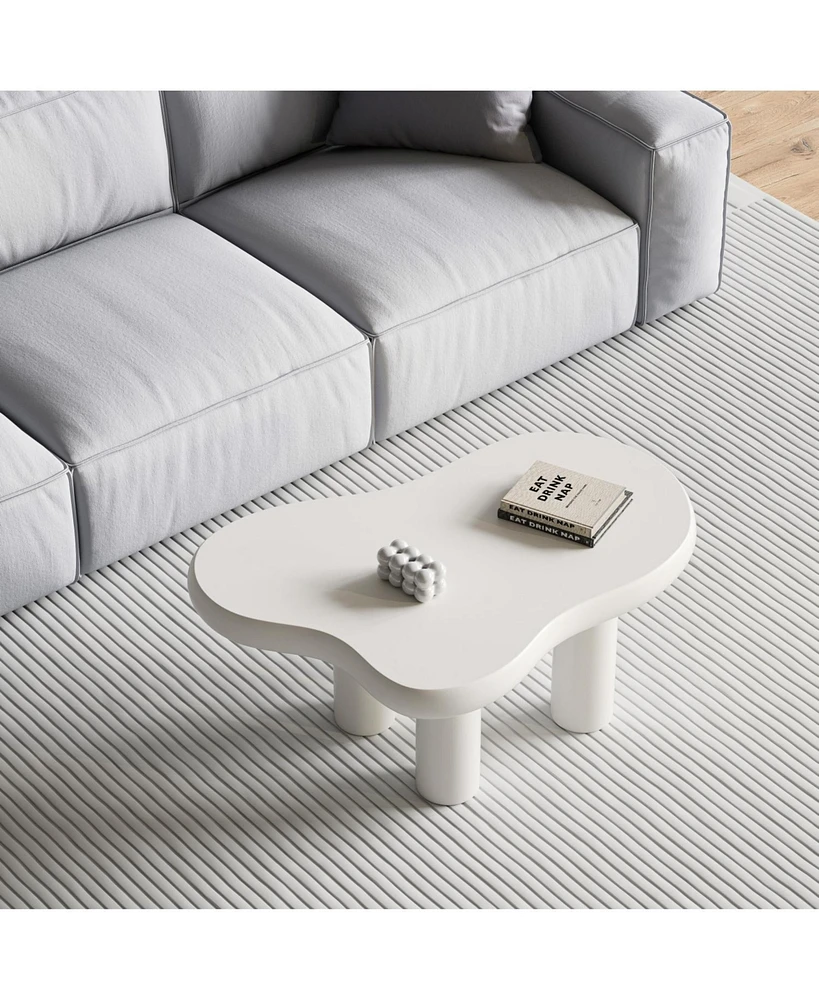 Cloud Coffee Table: Modern and Funky (White)