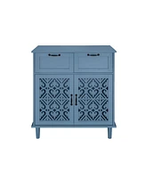 2 Door 2 Drawer Cabinet, American Furniture, Suitable for Bedroom, Living Room, Study
