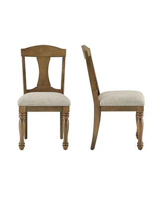 Mid-Century Modern Upholstered Dining Chairs (Set of 2) for Kitchen, Living Room