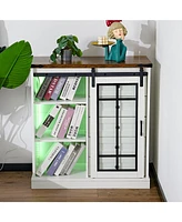 Modern Minimalist Storage Cabinet for Kitchen, Living Room or Home
