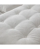 130" U-Shaped Sofa Set with Console, Cupholders, and Chaise for Living Room (White)