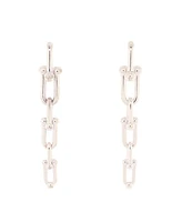 Pre-Owned Tiffany & Co. HardWear Triple Graduated Link Earrings Sterling Silver