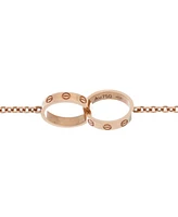 Pre-Owned Cartier Love Interlocking Bracelet 18K Rose Gold