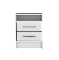 Nightstand Cartiz, Two Drawers, Finish