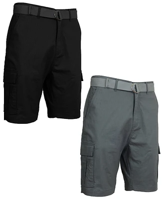 Galaxy By Harvic Men's -Pack Stretch Ripstop Cargo Shorts