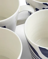 Royal Doulton 1815 Pacific Mixed-Pattern Mugs, Set of 4